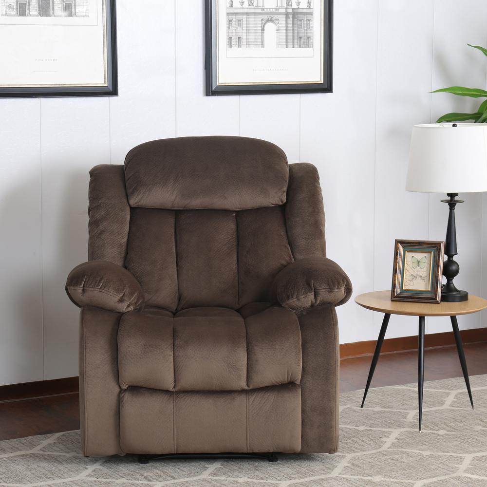 Teddy Bear Cocoa Brown Reclining Chair. Picture 5