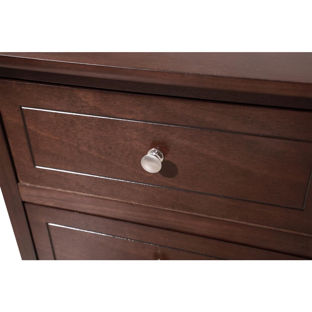 Daniel 3-Drawer Cappuccino Nightstand (25 in. H x 15 in. W x 19 in. D). Picture 5