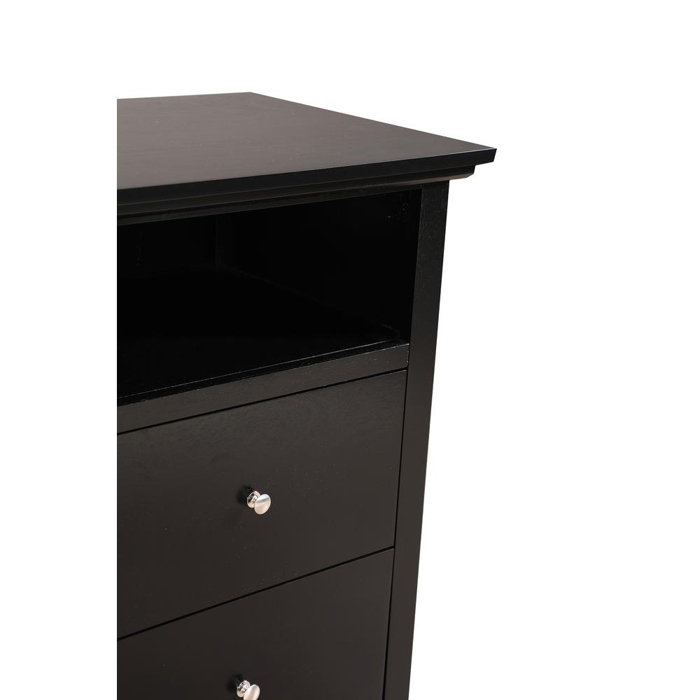 Hammond Black 4 Drawer Chest of Drawers (42 in L. X 18 in W. X 36 in H.). Picture 5