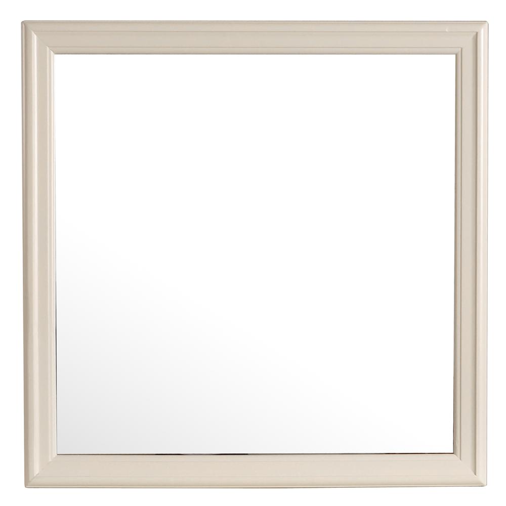 38 in. x 38 in. Classic Square Wood Framed Dresser Mirror, PF-G3175-M. Picture 1