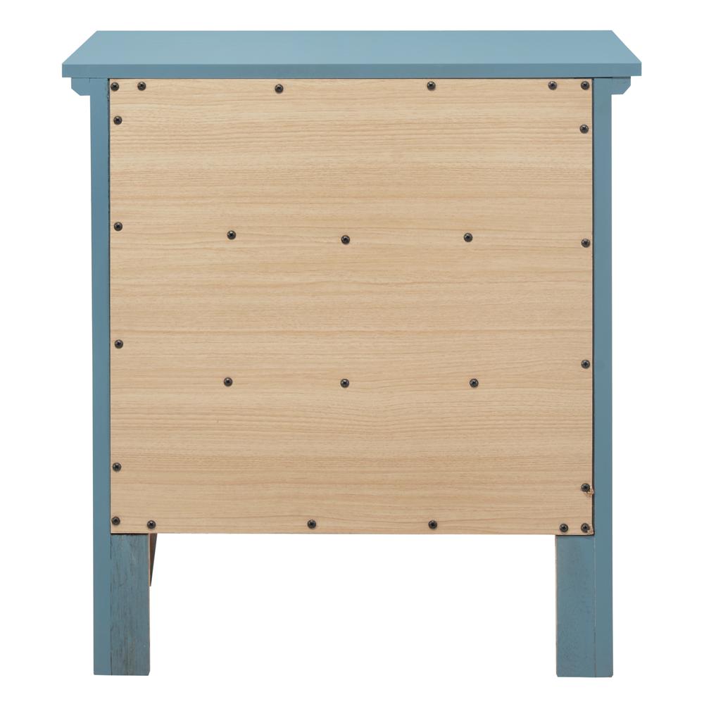 Hammond 3-Drawer Teal Nightstand (26 in. H x 18 in. W x 24 in. D). Picture 4