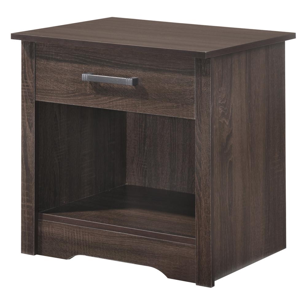 Hudson 1-Drawer Wenge Nightstand (23 in. H x 18 in. W x 22 in. L). Picture 2