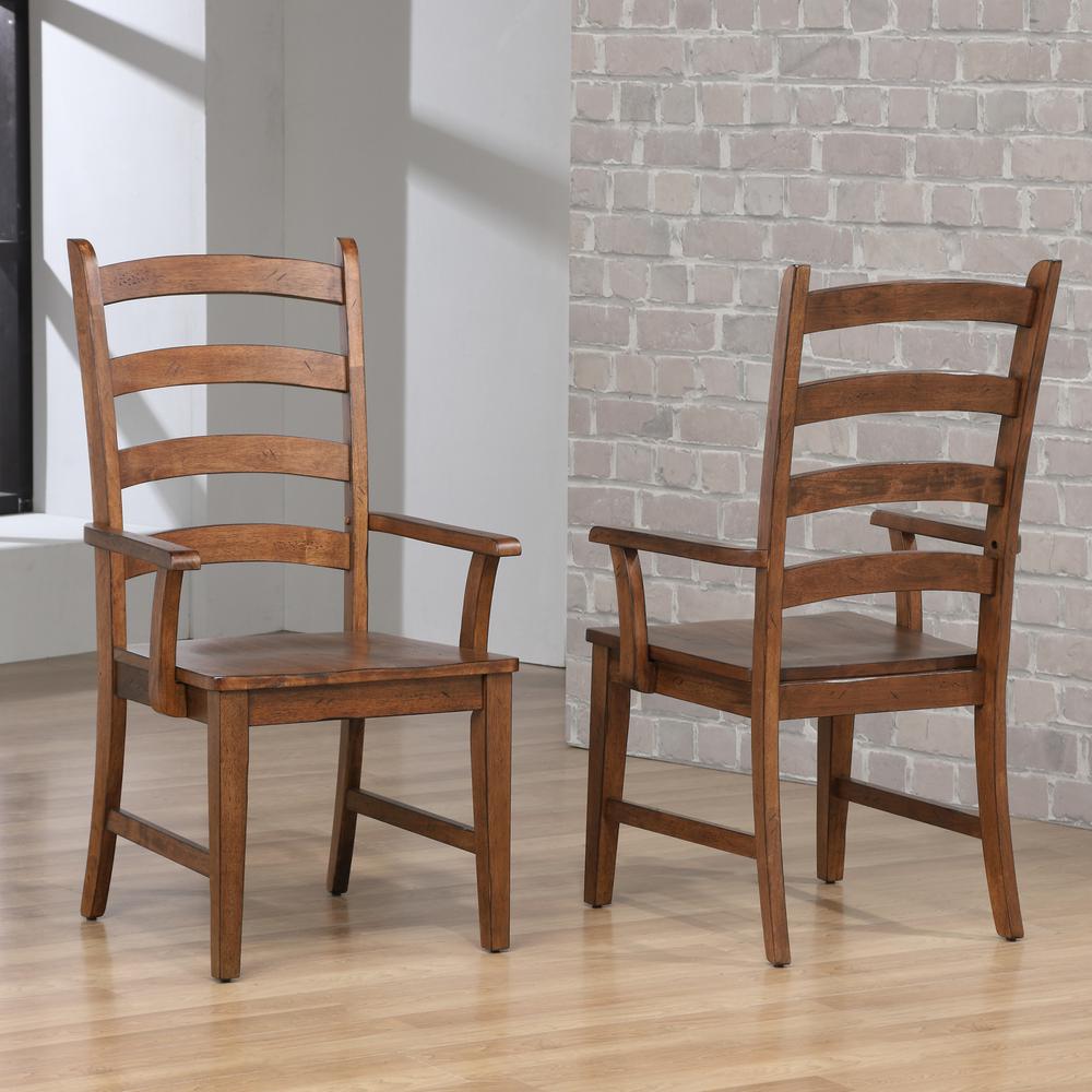 Brook Brown Arm Chair (Set of 2). Picture 6