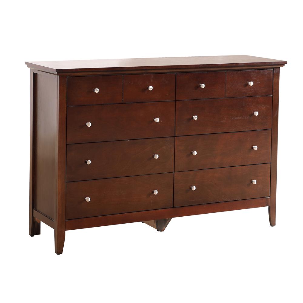 Hammond 10-Drawer Cappuccino Double Dresser (39 in. X 18 in. X 58 in.). Picture 2