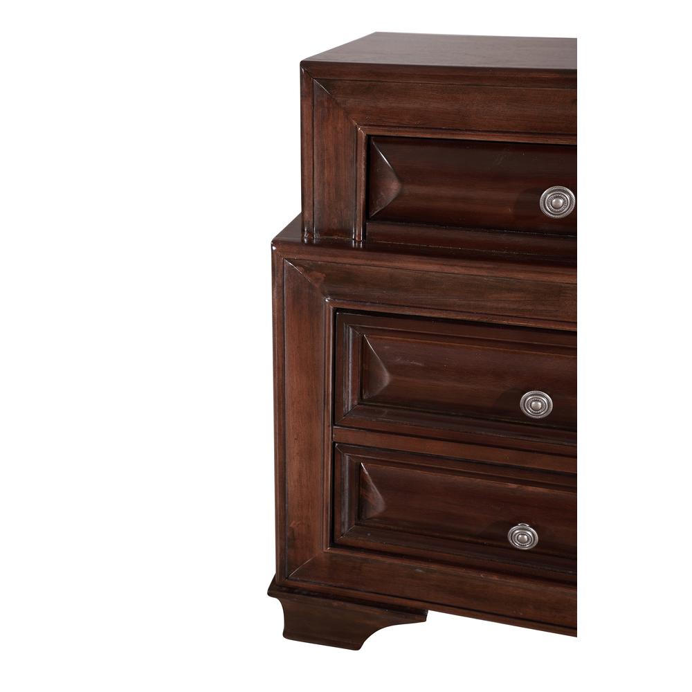 LaVita 3-Drawer Cappuccino Nightstand (29 in. H x 17 in. W x 24 in. D). Picture 4