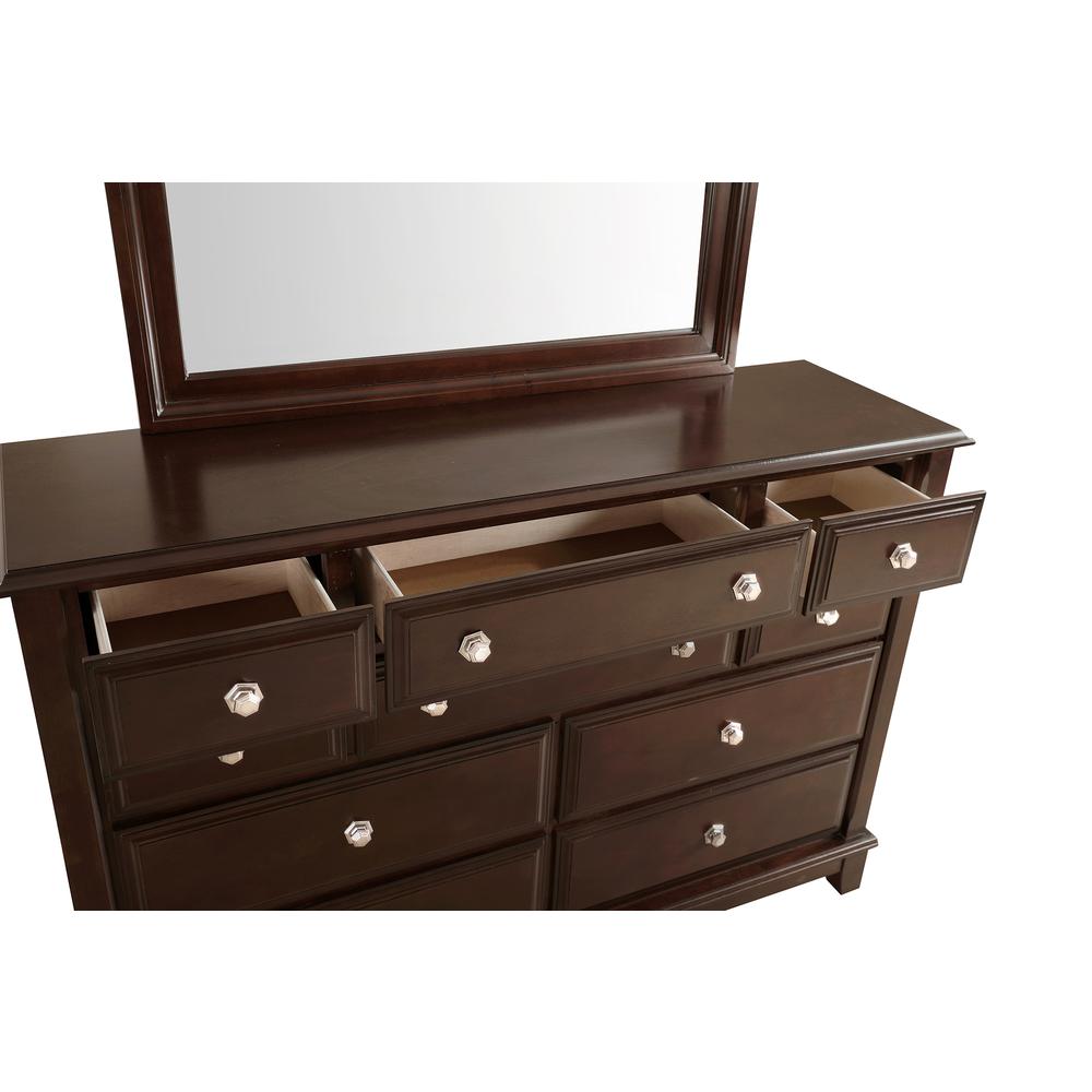 Ashford 10-Drawer Cappuccino Dresser (45 in. X 65 in. X 19 in.). Picture 3