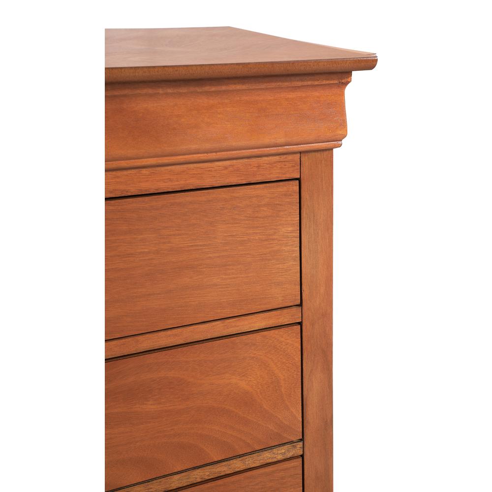 Louis Phillipe 6-Drawer Oak Double Dresser (33 in. X 18 in. X 60 in.). Picture 4