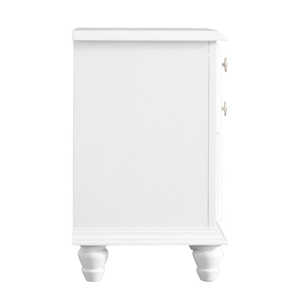 Summit 5-Drawer White Nightstand (27 in. H x 16 in. W x 24 in. D). Picture 3