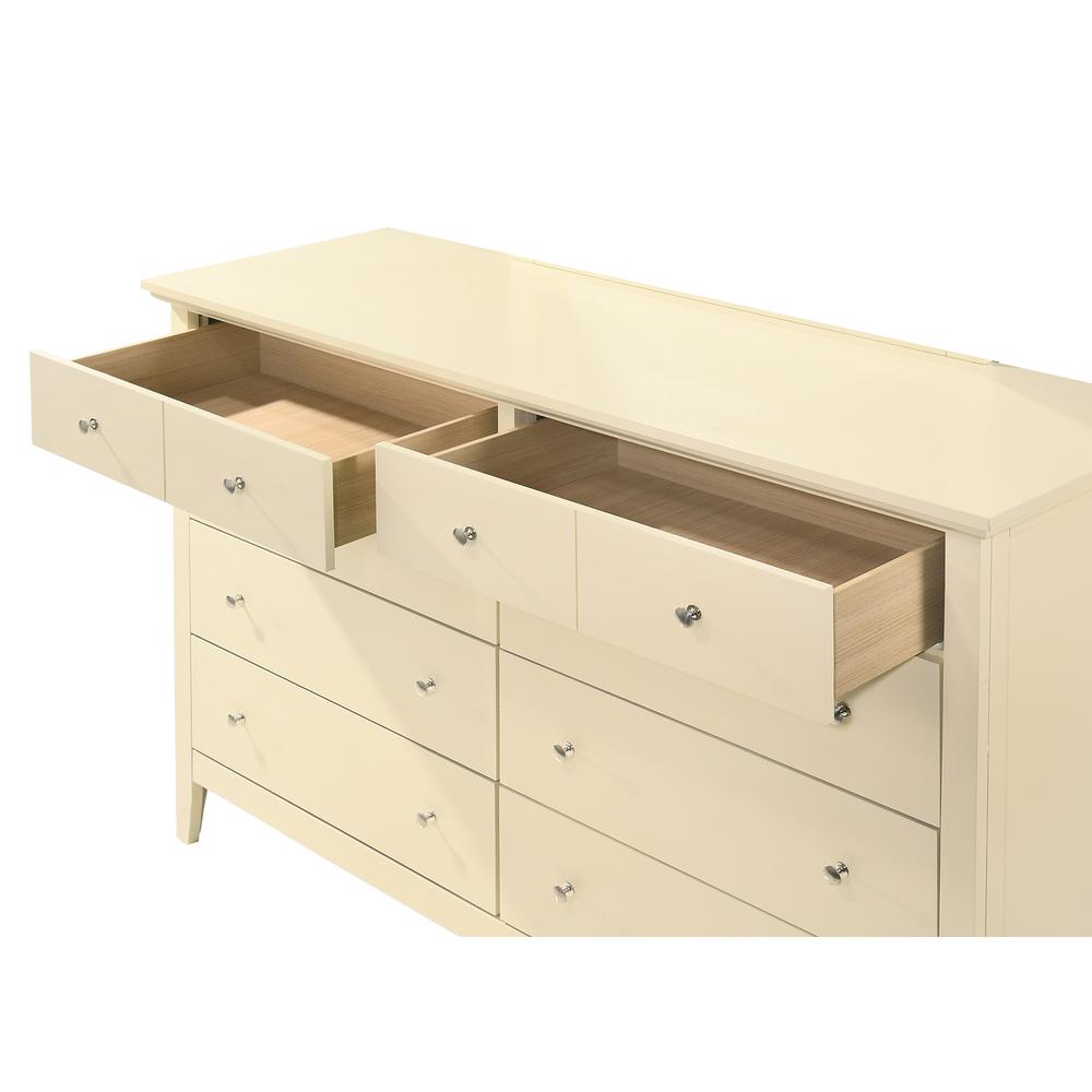 Hammond 10-Drawer Beige Double Dresser (39 in. X 18 in. X 58 in.). Picture 4
