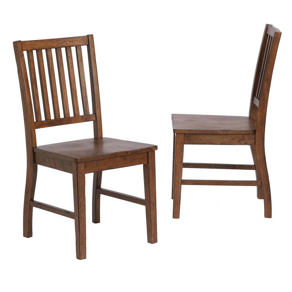 Simply Brook Brown Side Chair (Set of 2), BH-BR-C60-AM-2. Picture 2