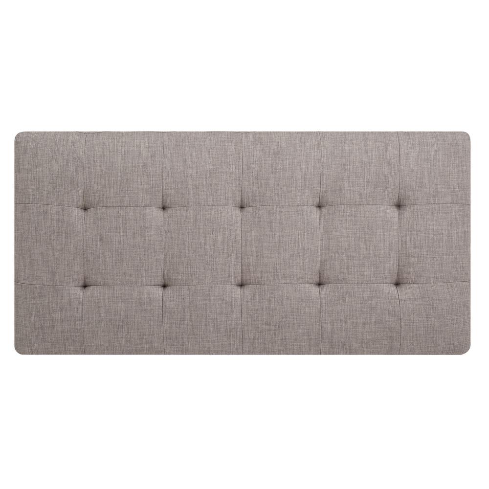 Riveredge Gray Polyester Upholstered Ottoman. Picture 4