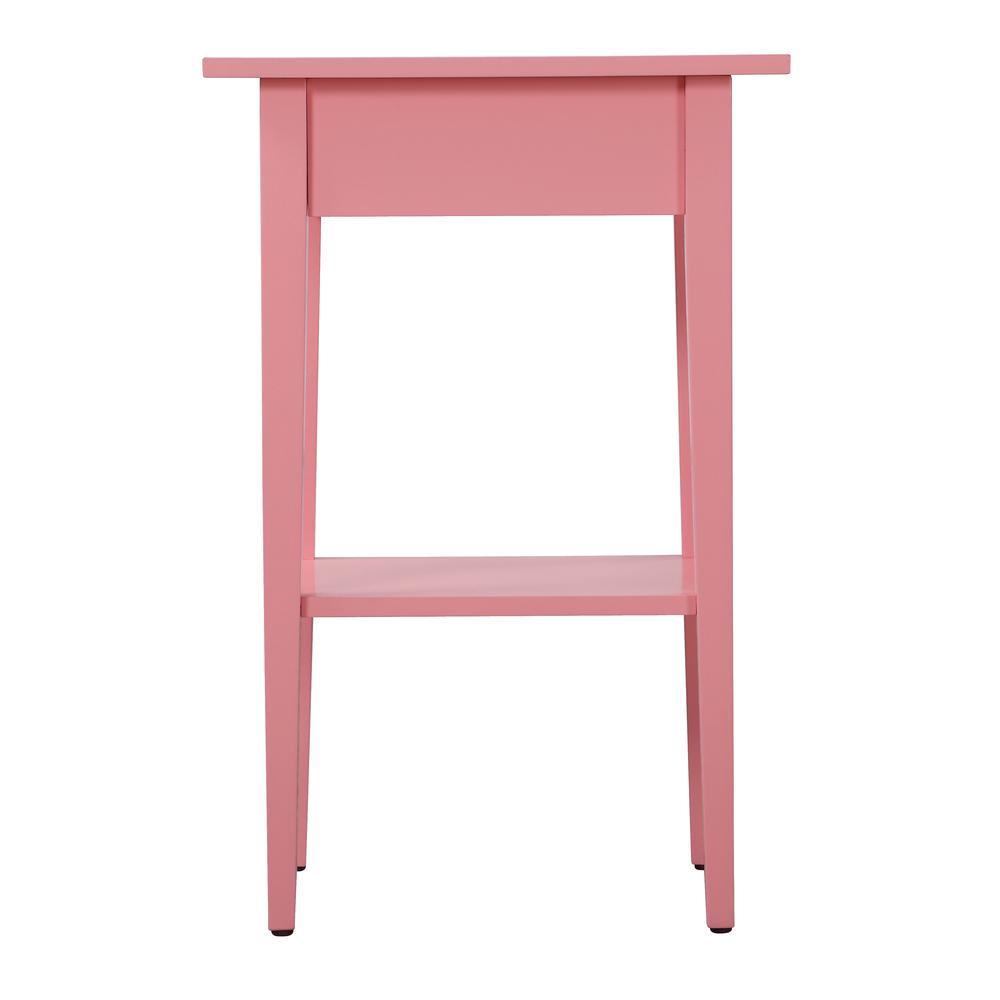 Dalton 1-Drawer Pink Nightstand (28 in. H x 14 in. W x 18 in. D). Picture 4