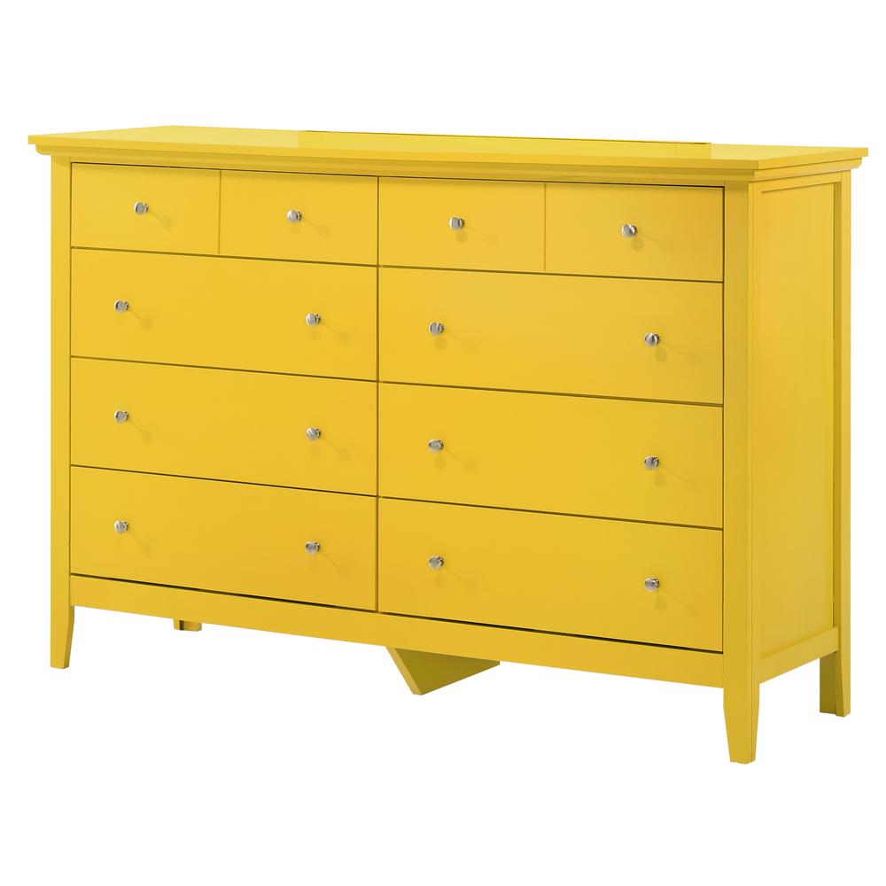 Hammond 10-Drawer Yellow Double Dresser (39 in. X 18 in. X 58 in.). Picture 2