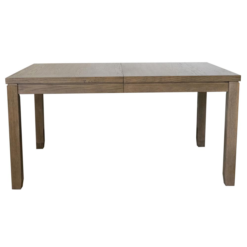 Saunders 60 - 78 in. Rectangular Extending Dining Table in Desert Brown Acacia Wood (Extendable Seats 6-8). Picture 4
