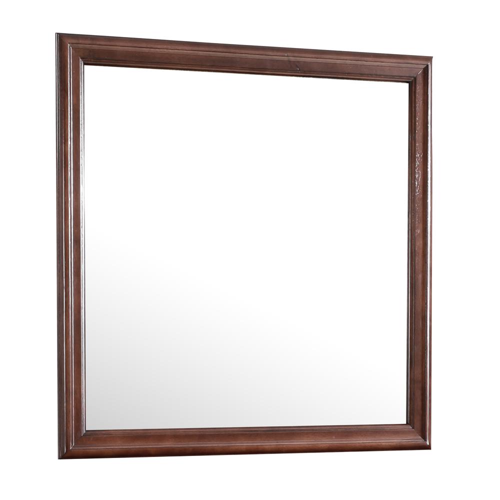 38 in. x 38 in. Classic Square Wood Framed Dresser Mirror, PF-G3125-M. Picture 2