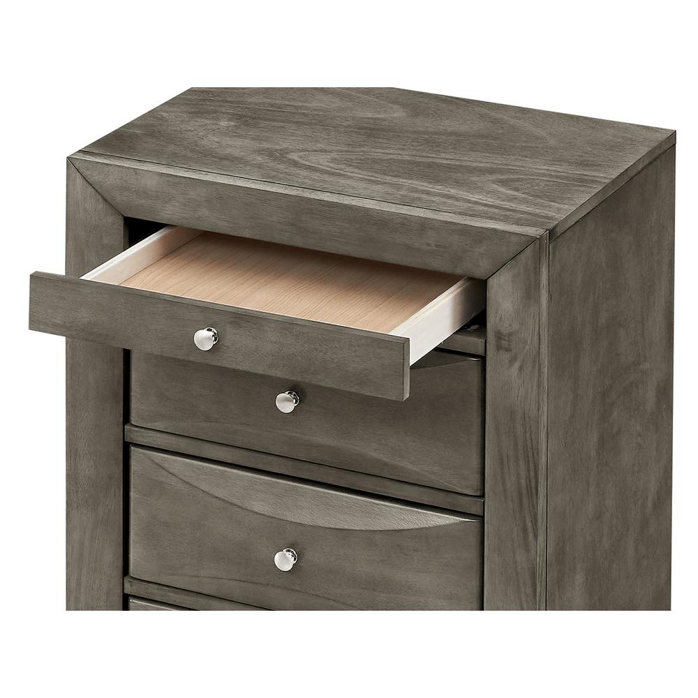 Marilla Gray 7-Drawer Chest of Drawers (23 in. L X 17 in. W X 58 in. H). Picture 6