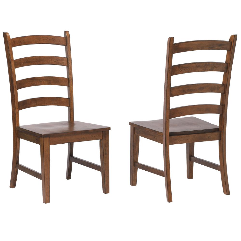 Simply Brook Brown Side Chair (Set of 2), BH-BR-C80-AM-2. Picture 1