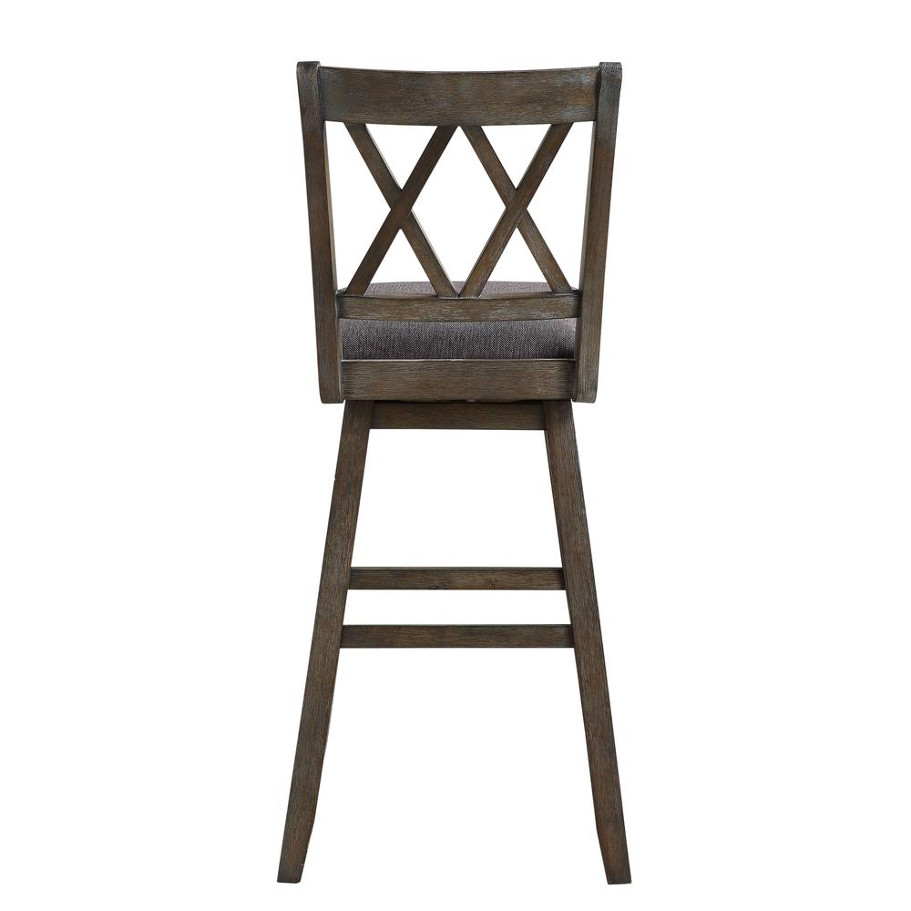 SH XX 42.5 in. Walnut High Back Wood 29 in. Bar Stool. Picture 3