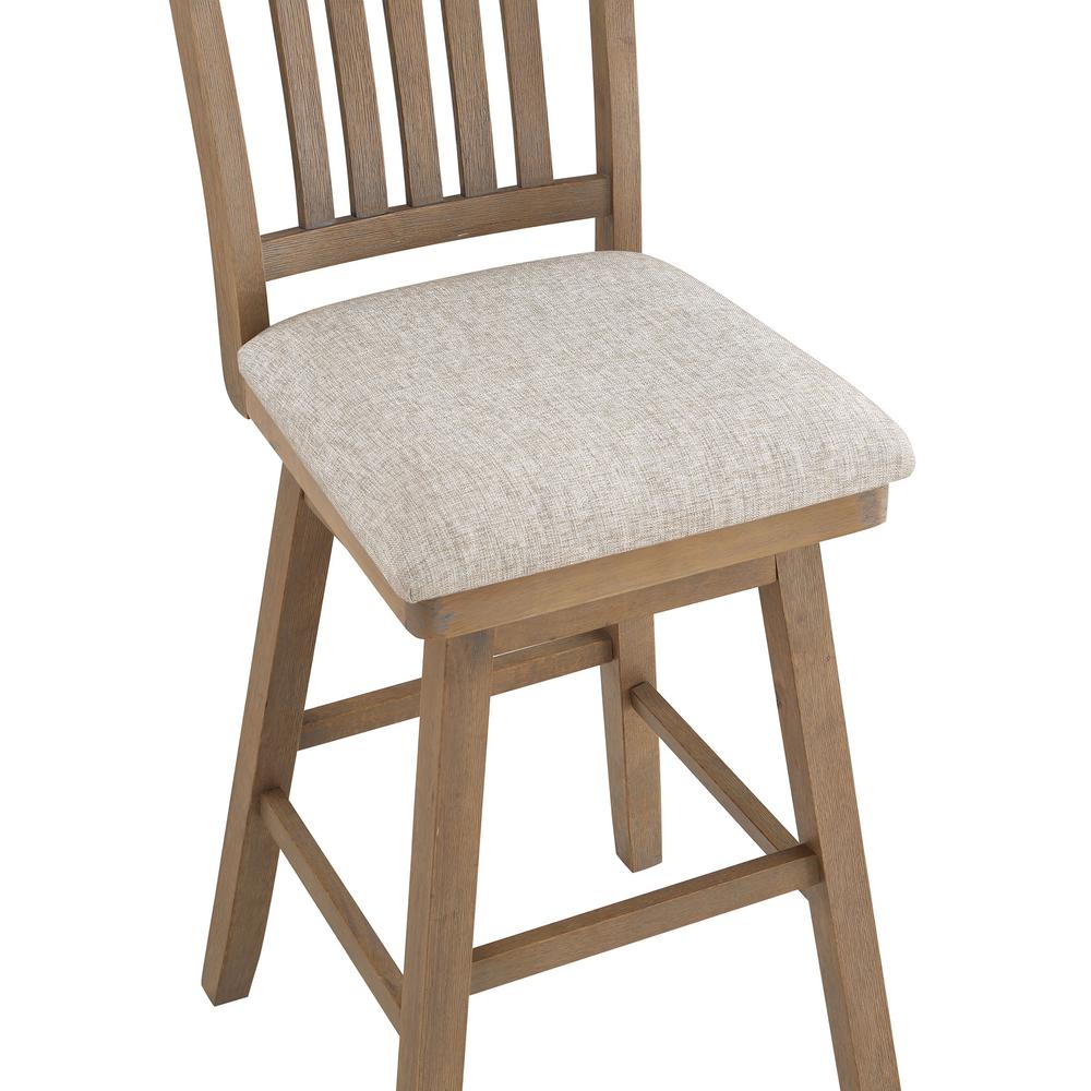 SH Mission 42.5 in. Oak High Back Wood 29 in. Bar Stool. Picture 5