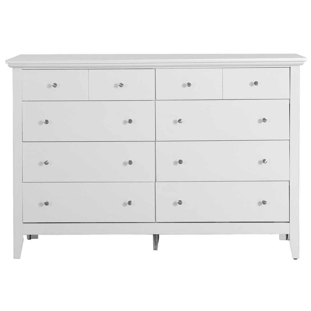 Hammond 10-Drawer White Double Dresser (39 in. X 18 in. X 58 in.). Picture 1