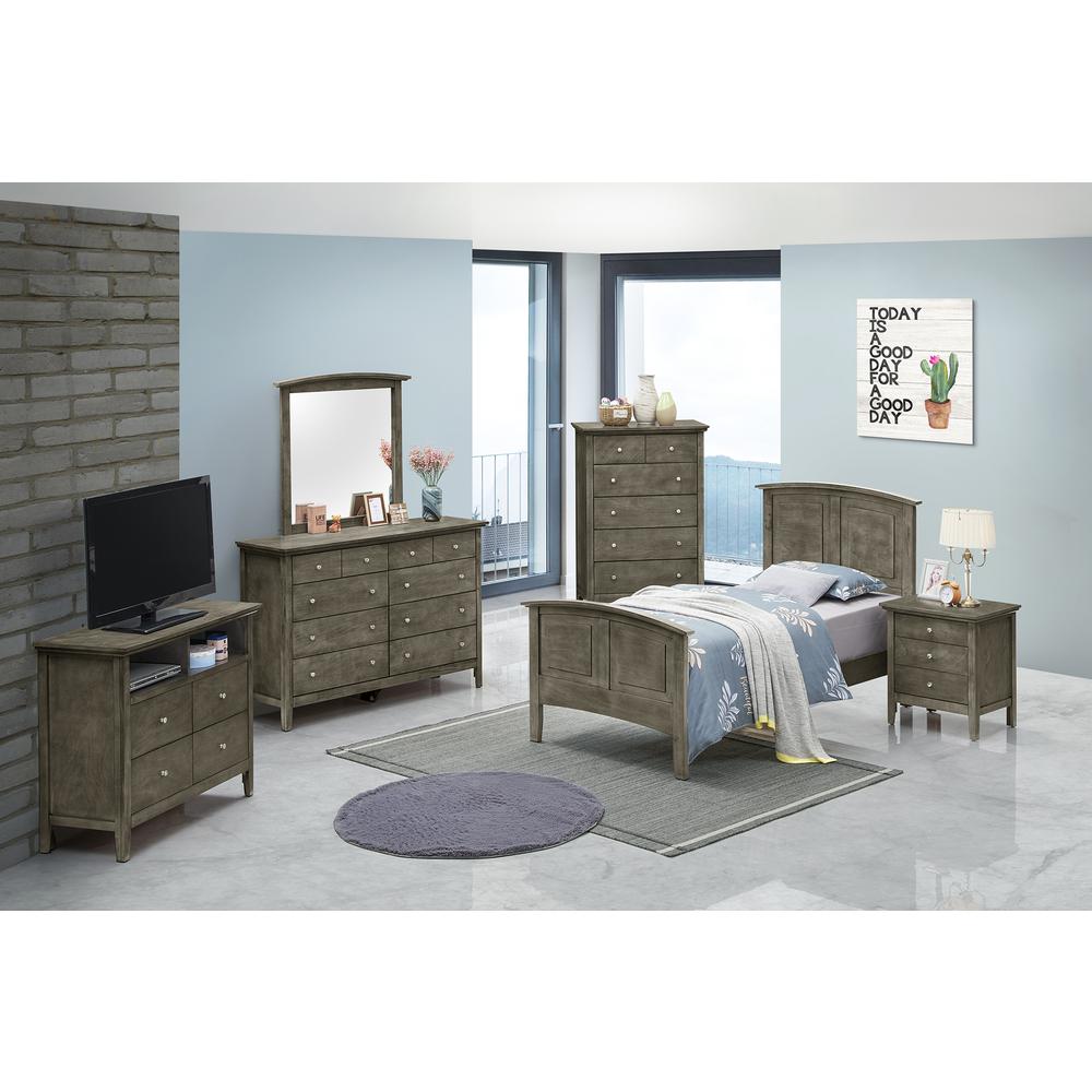 Hammond Gray Twin Panel Bed. Picture 6