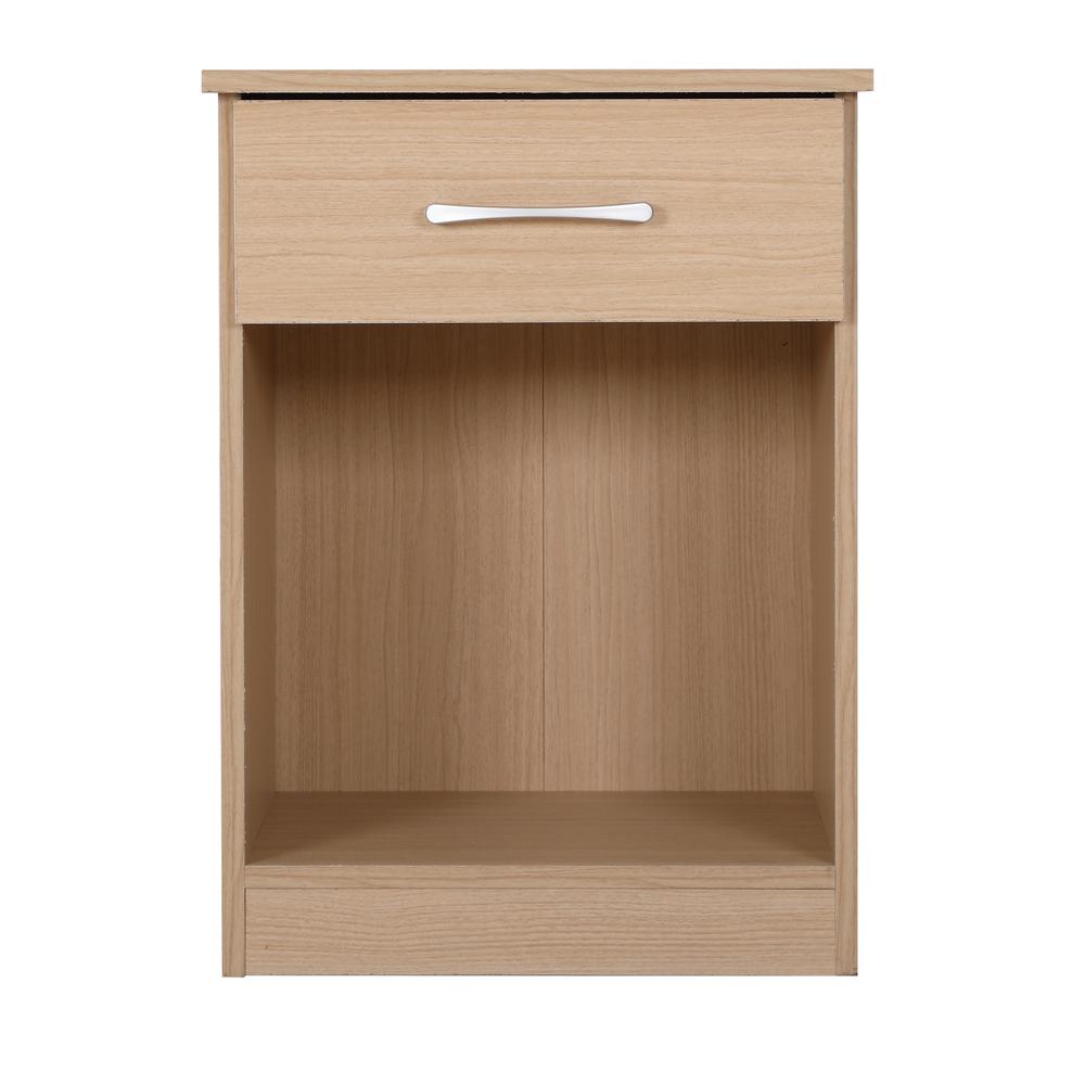 Lindsey 1-Drawer Beech Nightstand (24 in. H x 16 in. W x 18 in. D). Picture 1
