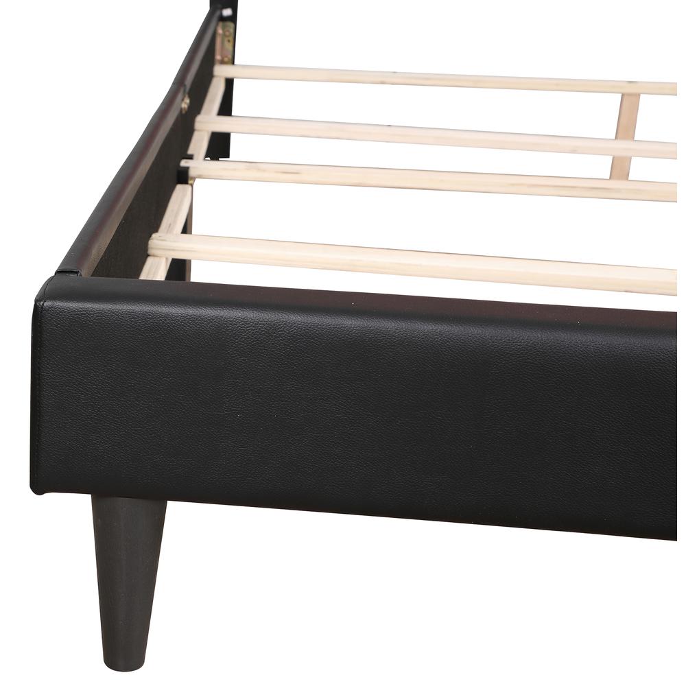 Deb Black Tufted Queen Panel Bed. Picture 6