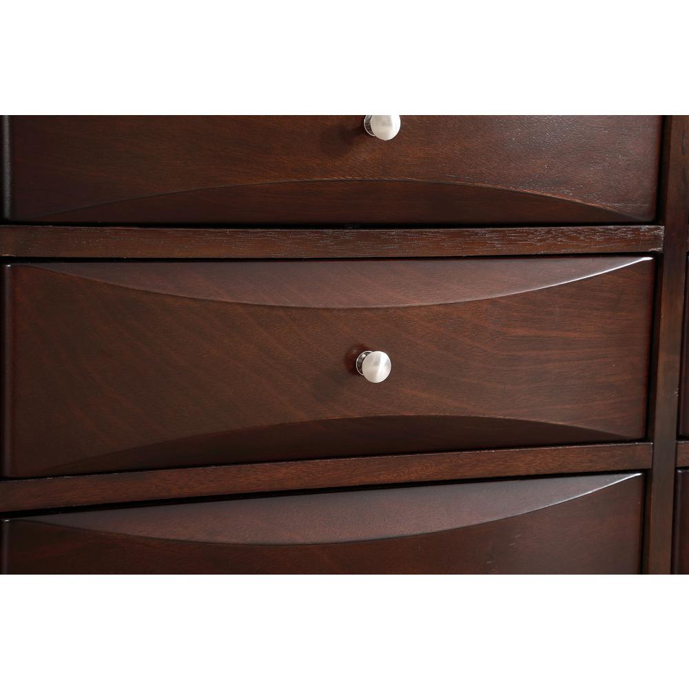 Marilla Cappuccino 6-Drawer Chest of Drawers (47 in. L X 17 in. W X 37 in. H). Picture 6