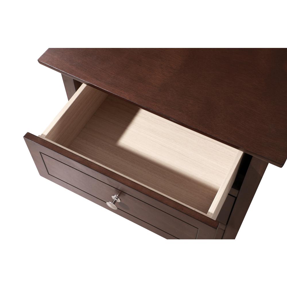 Daniel 3-Drawer Cappuccino Nightstand (25 in. H x 15 in. W x 19 in. D). Picture 3