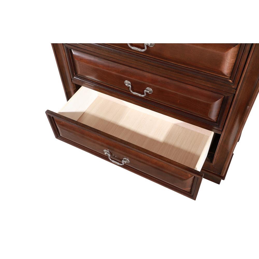 LaVita Cappuccino 7-Drawer Chest of Drawers (36 in. L X 17 in. W X 52 in. H). Picture 3