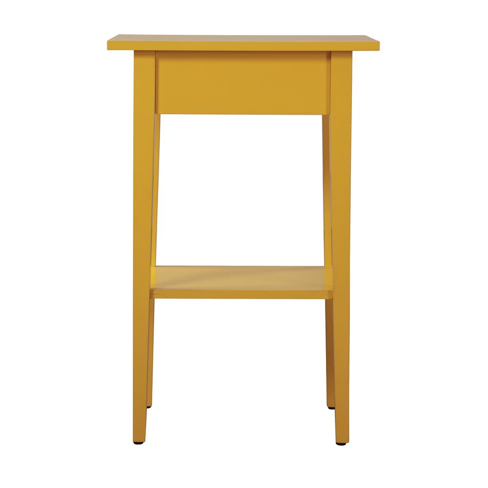 Dalton 1-Drawer Yellow Nightstand (28 in. H x 14 in. W x 18 in. D). Picture 4