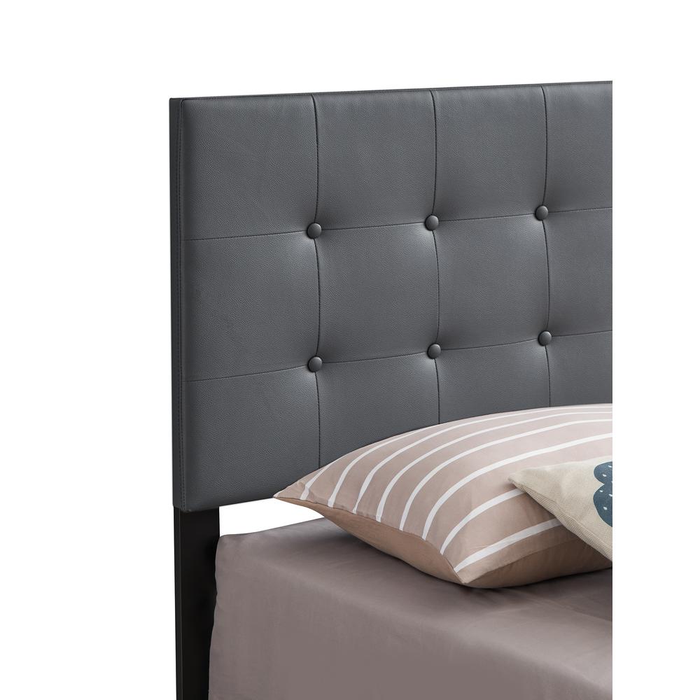 Caldwell Dark Grey Twin Panel Bed. Picture 4