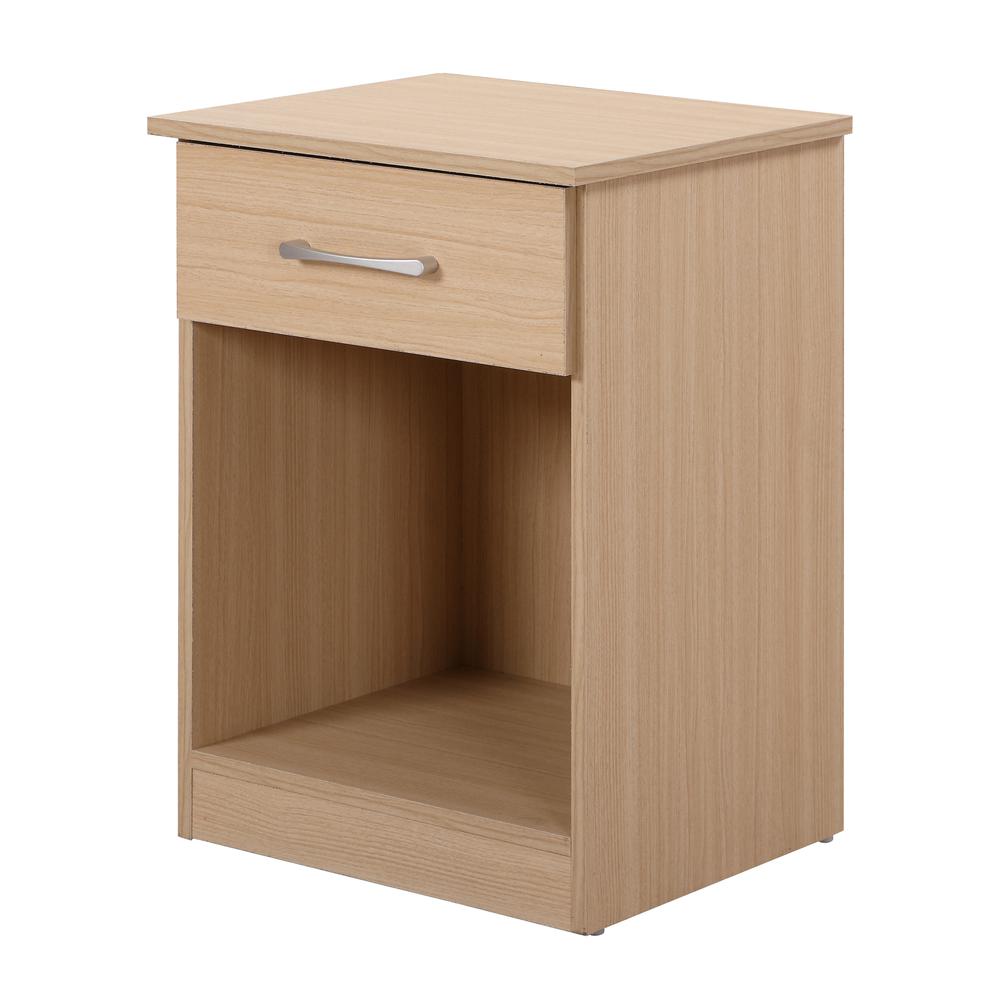 Lindsey 1-Drawer Beech Nightstand (24 in. H x 16 in. W x 18 in. D). Picture 2