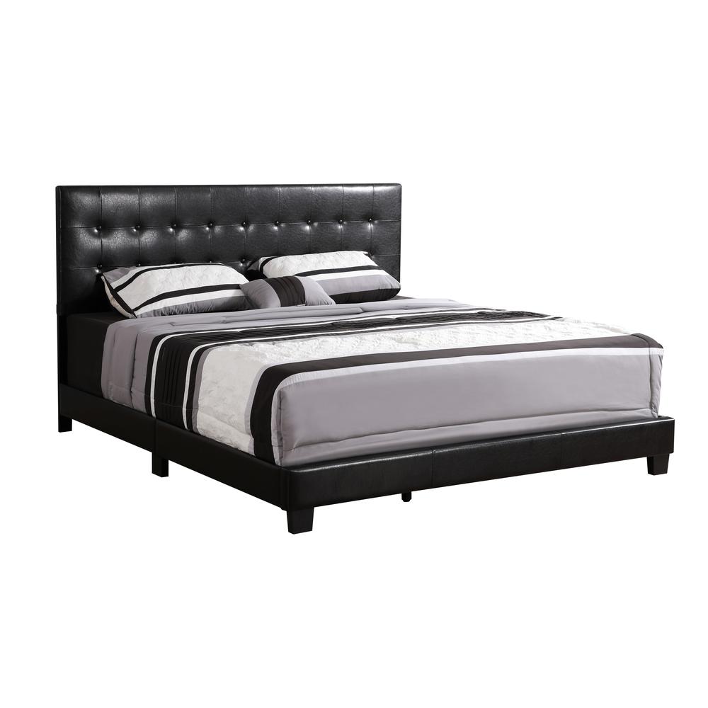 Caldwell Black Full Panel Bed. The main picture.