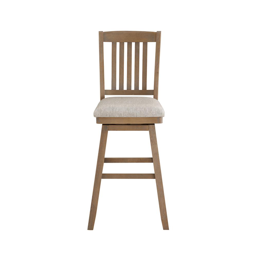 SH Mission 42.5 in. Oak High Back Wood 29 in. Bar Stool. Picture 1