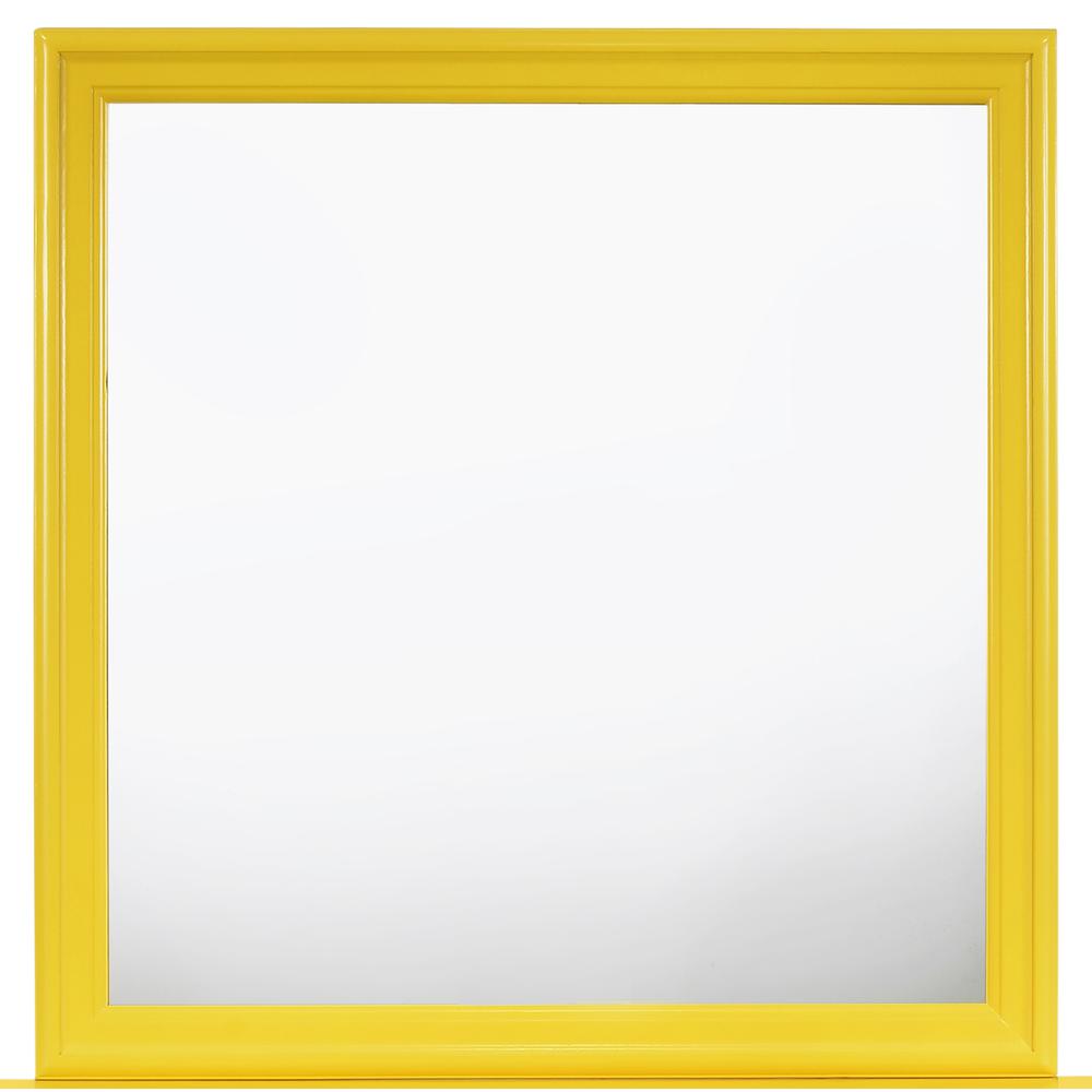 38 in. x 38 in. Classic Square Wood Framed Dresser Mirror, PF-G3102-M. Picture 1