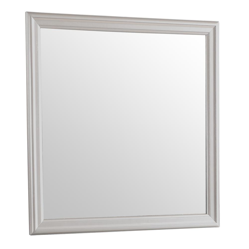 Lorana 38 in. x 38 in. Modern Square Framed Dresser Mirror, PF-G6500-M. Picture 2