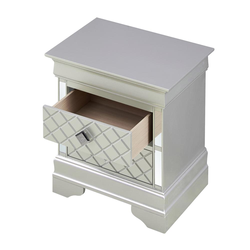 Verona 2-Drawer Champagne Nightstand (24 in. H x 16 in. W x 21 in. D). Picture 2
