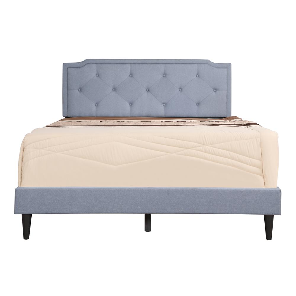Deb Blue Adjustable Queen Panel Bed. Picture 2
