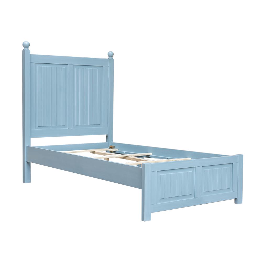 Cool Breeze Beach Blue Twin Panel Bed. Picture 2