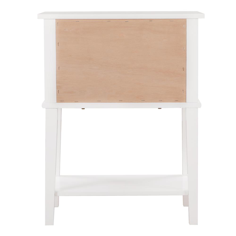 Newton 2-Drawer White Nightstand (28 in. H x 16 in. W x 22 in. D). Picture 4