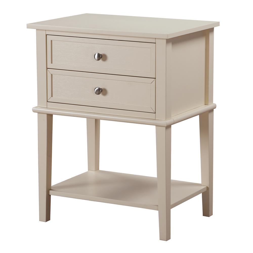 Newton 2-Drawer Beige Nightstand (28 in. H x 16 in. W x 22 in. D). Picture 2