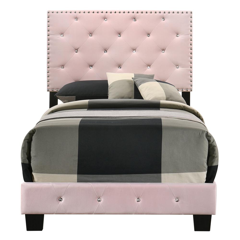 Suffolk Pink Twin Panel Bed. Picture 2