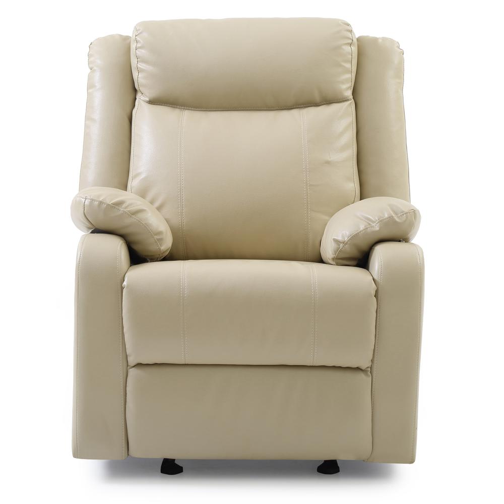 Ward Putty Reclining Accent Chair with Pillow Top Arm. Picture 1