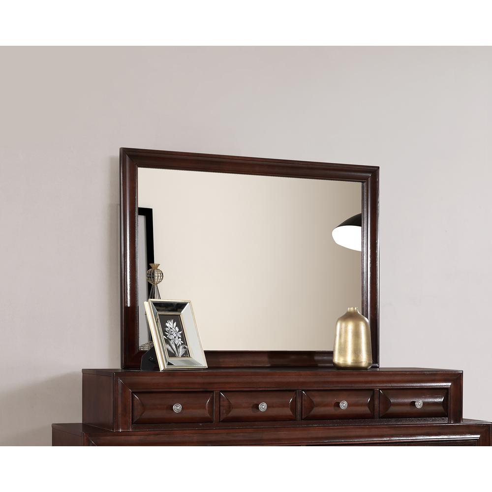 LaVita 45 in. x 33 in. Modern Rectangle Framed Dresser Mirror, PF-G8875-M. Picture 7