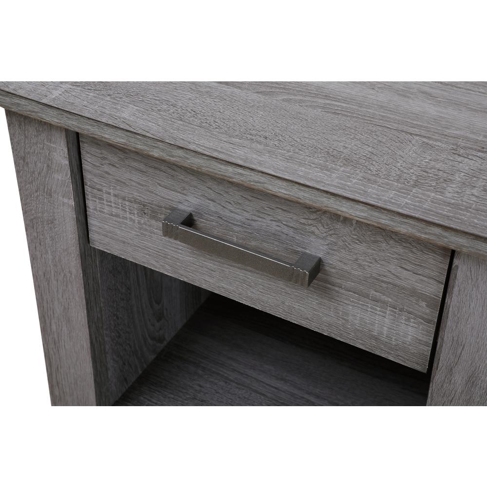 Lennox 1-Drawer Gray Nightstand (24 in. H x 18 in. W x 21 in. D). Picture 6