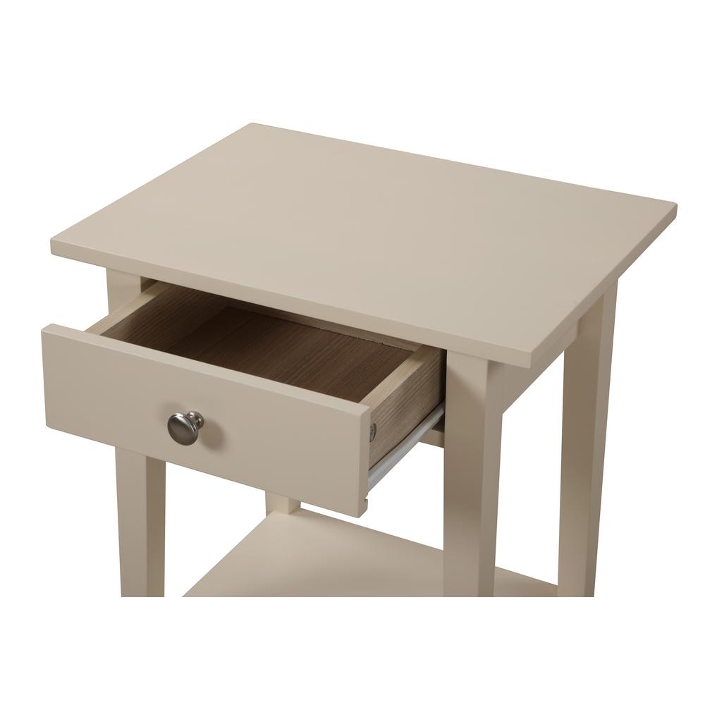 Dalton 1-Drawer Beige Nightstand (28 in. H x 14 in. W x 18 in. D). Picture 3