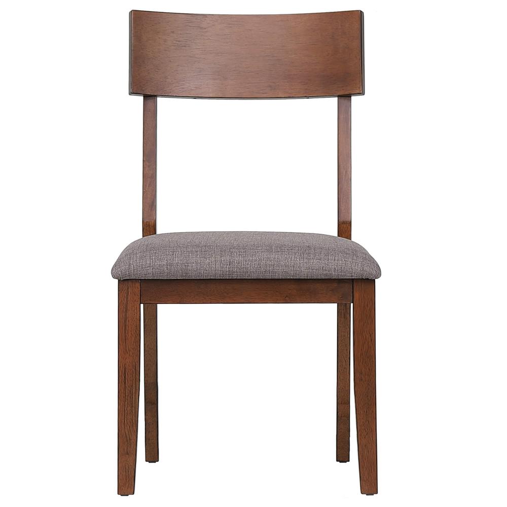 Mid Century Danish Walnut Upholstered Side Chair (Set of 2). Picture 2