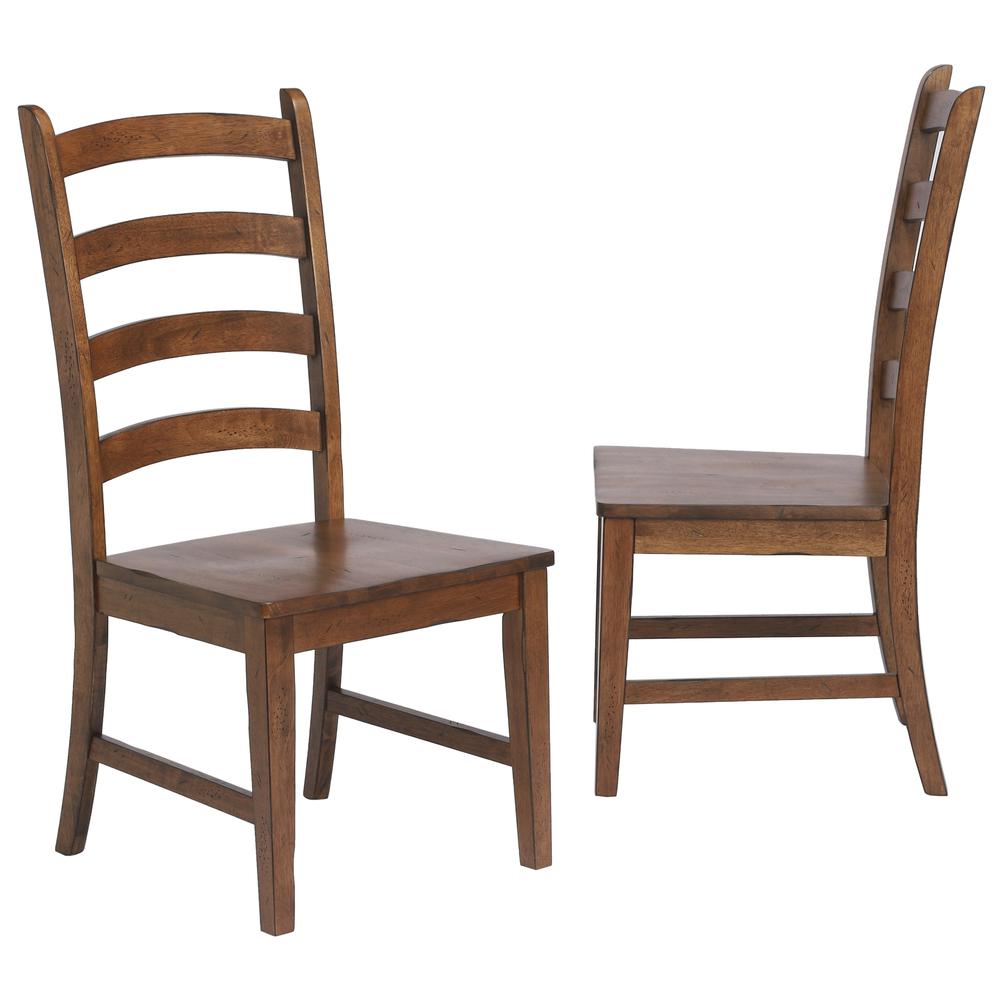 Simply Brook Brown Side Chair (Set of 2), BH-BR-C80-AM-2. Picture 2