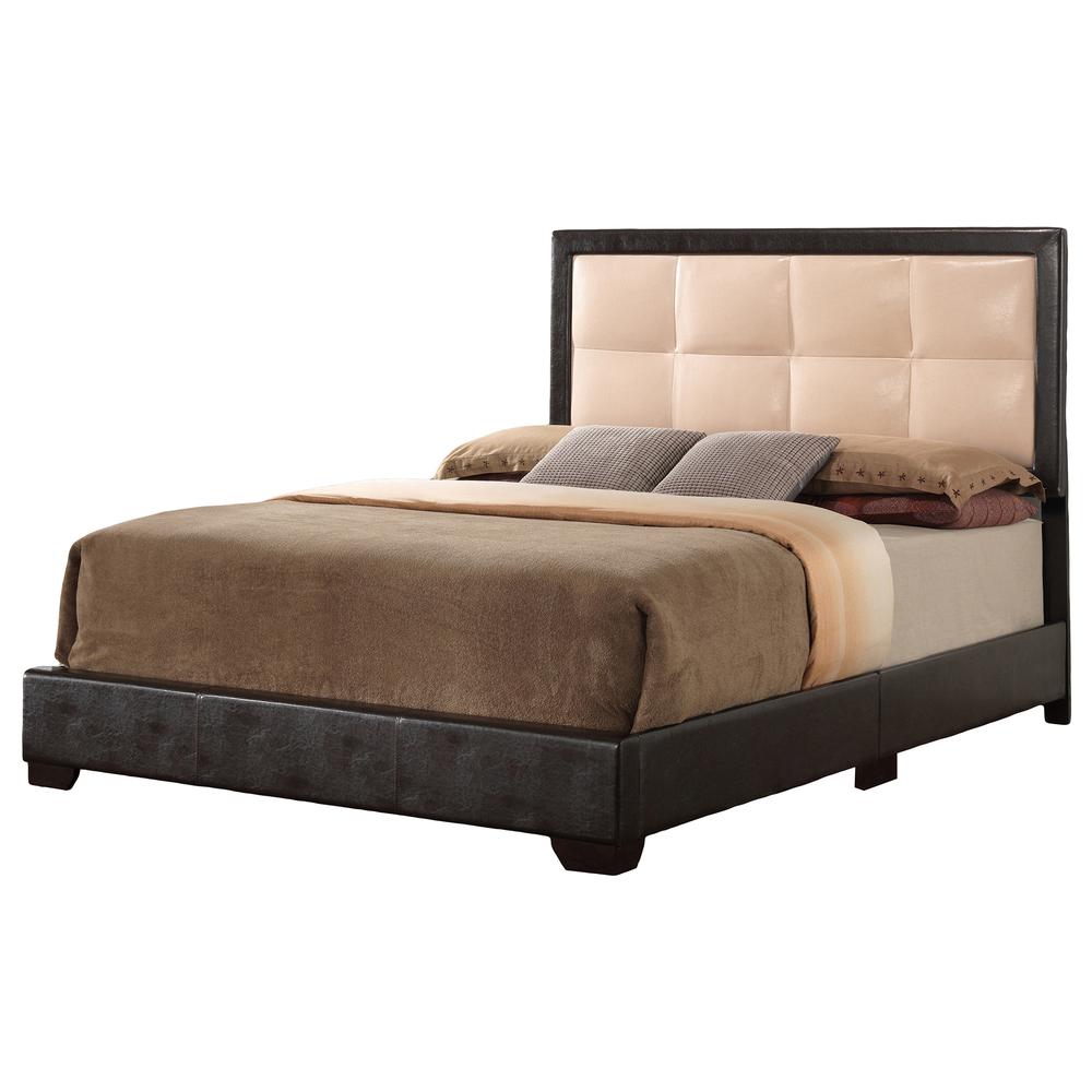 Panello Brown and Gray Full Panel Beds. Picture 1